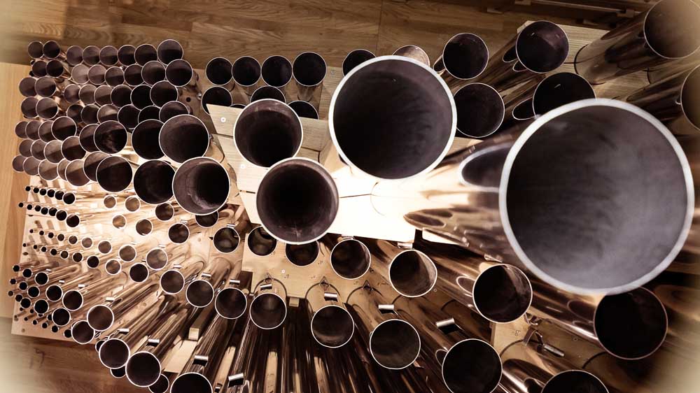 Die Orgelpfeifen in der Elbphilharmonie