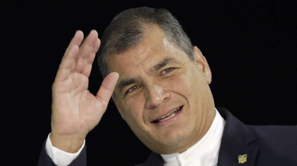 Ex-Präsident Rafael Correa von Ecuador