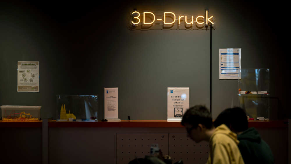 3 D-Druck Abteilung in der Zentralbibliothek in Düsseldorf