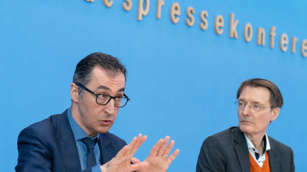 Bundesminister für Gesundheit Prof. Dr. Karl Lauterbach, Bundesminister für Ernährung und Landwirtschaft Cem Özdemir