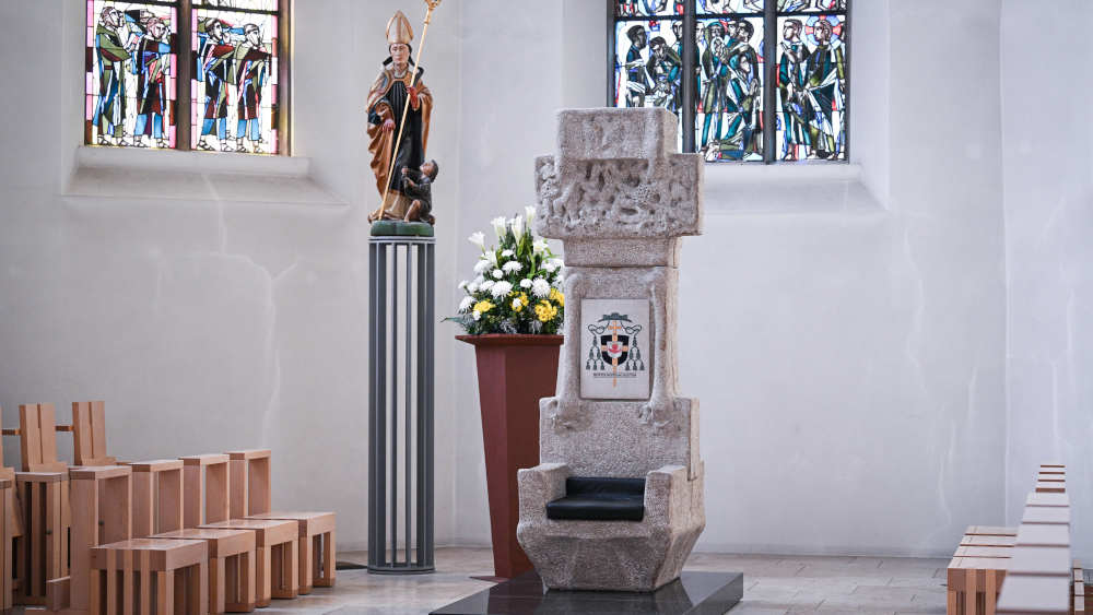 Der Bischofstuhl im Rottenburger Dom