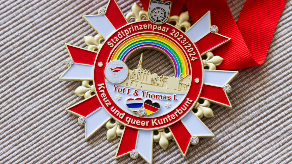 Fachingsorden des Stadtprinzenpaars aus Osnabrück