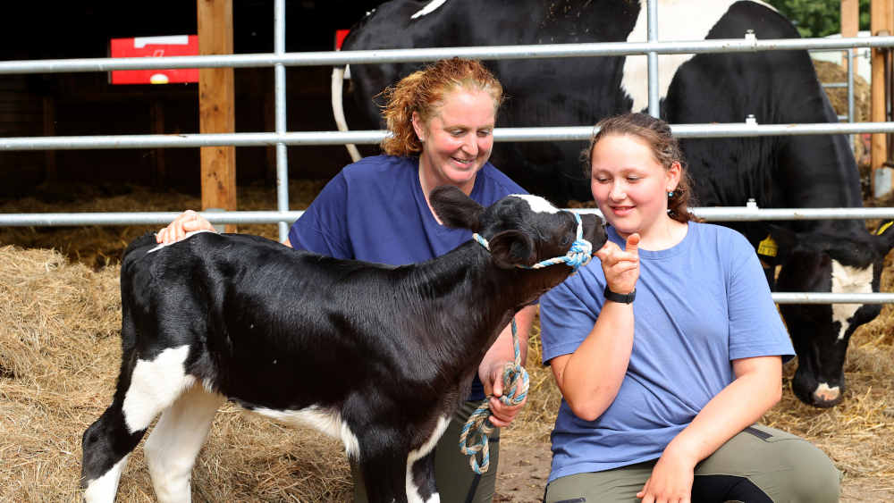 Den Hof hat die Agrarbetriebswirtin von ihrem verstorbenen Vater Bernhard Reuße geerbt