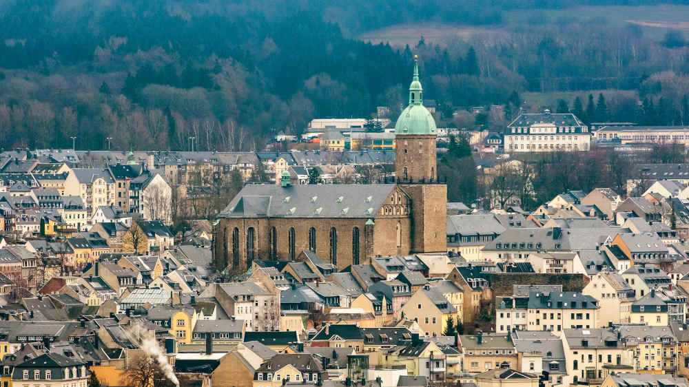 Blick auf die St. Annenkirche in Annaberg-Buchholz