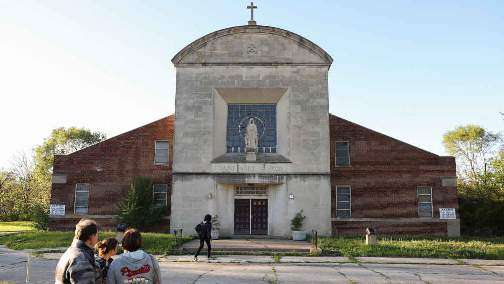 Außenansicht einer ehemaligen Kirche in Chicago