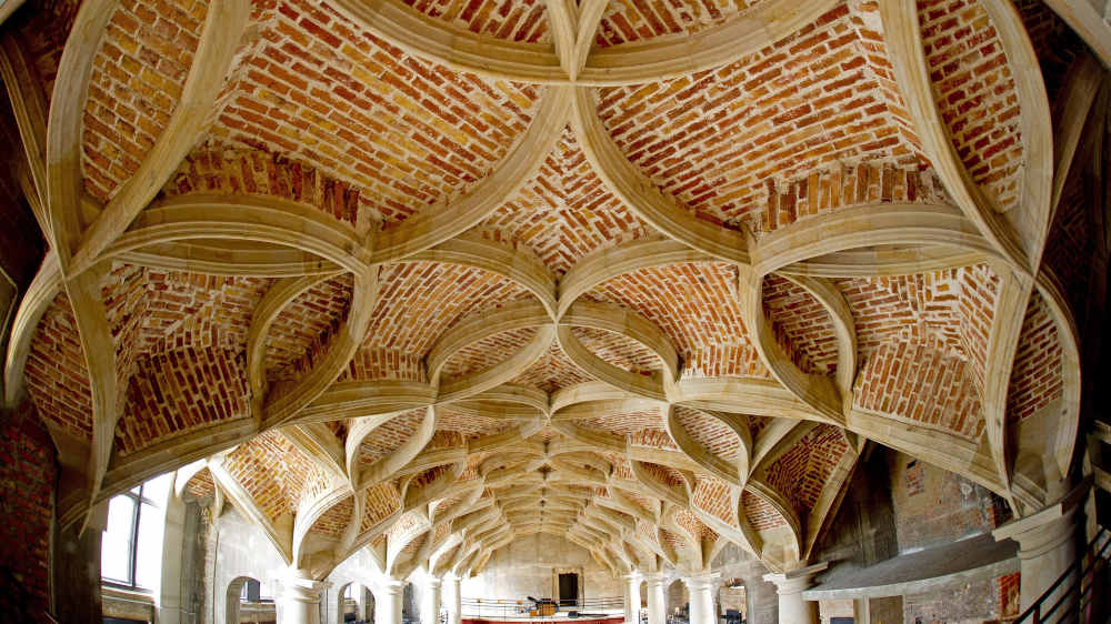 Schlingrippengewölbe in der Schlosskapelle im Residenzschloss in Dresden